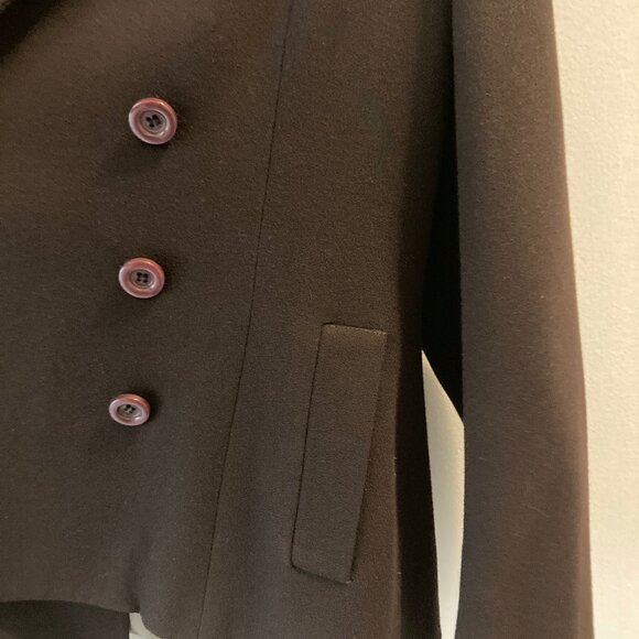 EUC Vintage Brown Express Tailleur Blazer Jacket, Petite 5/6 - Picture 10 of 10